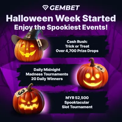 Gembet Daily Midnight Madness Tournament Halloween Week